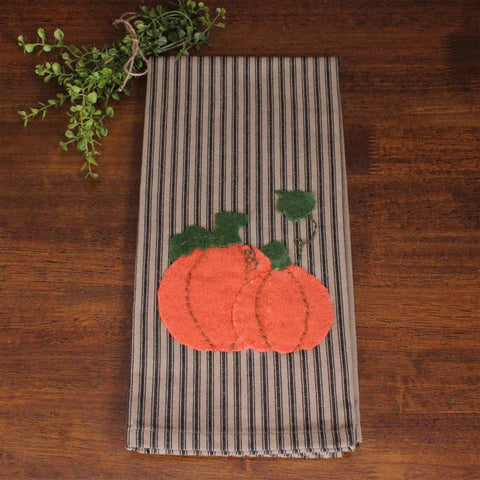 Pumpkin Patchwork Towels, set of 2 farmhouse fall kitchen accents