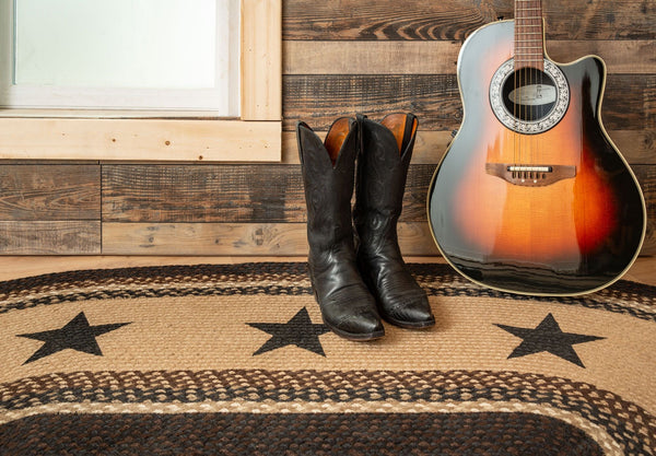 OP-313 Black Stars Oval Patch 5'x8'