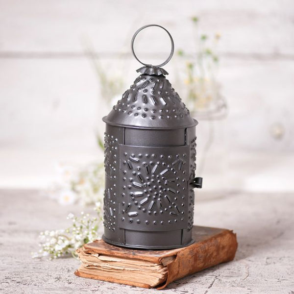 A wonderful reproduction of one of Irvin's original designs, our 10 Revere Lantern is designed for use with a tealight and does not have a candleholder. It is not electrified.