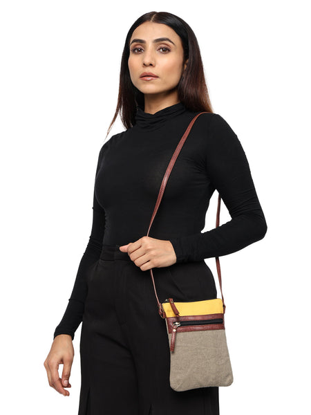 Ava small Crossbody, golden rod