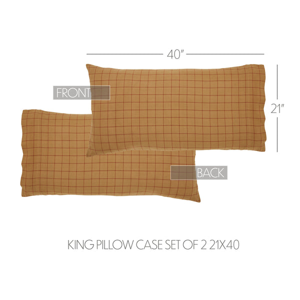 Connell King Pillow Case Set of 2 21x40