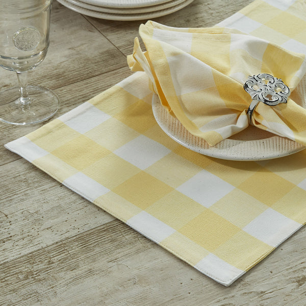Wicklow Table Runner Backed 54" L - Yellow