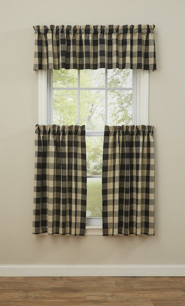 Wicklow Valance - Black - 72 in.