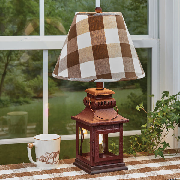 Wicklow Lamp Shade 14"- Brown And Cream