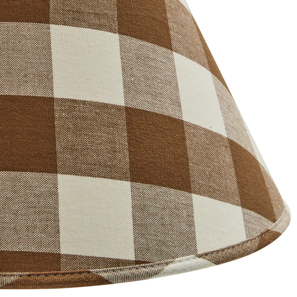 Wicklow Lamp Shade 14"- Brown And Cream