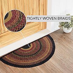 Heritage Farms Jute Rug Half Circle 16.5x33