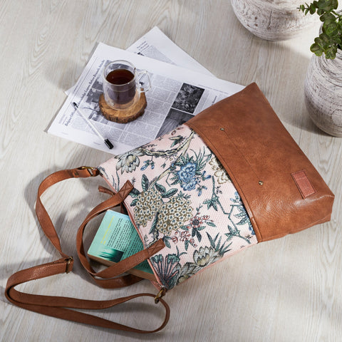 AFFLUENCE CONVERTIBLE TOTE, PINK