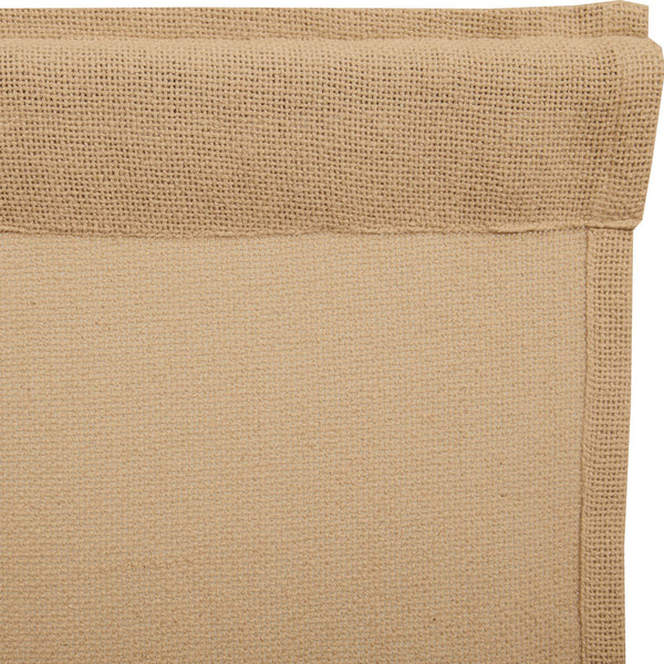 Burlap Natural Short Panel Curtain Set of 2 63x36