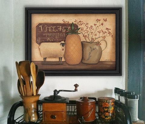 "Country Necessities" By Pam Britton, Black Frame