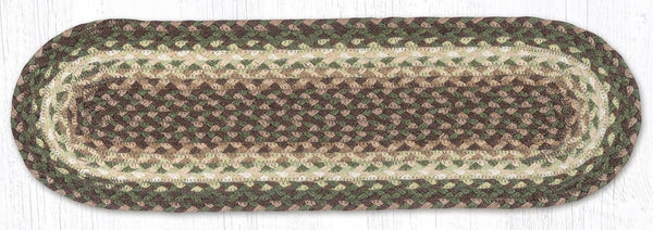 C-786 Taupe/Dark Brown/Cactus Oval Stair Tread 27"x8.25"