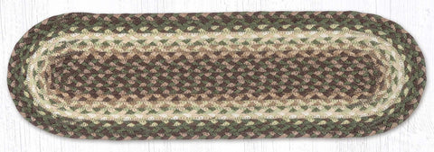 C-786 Taupe/Dark Brown/Cactus Oval Stair Tread 27"x8.25"