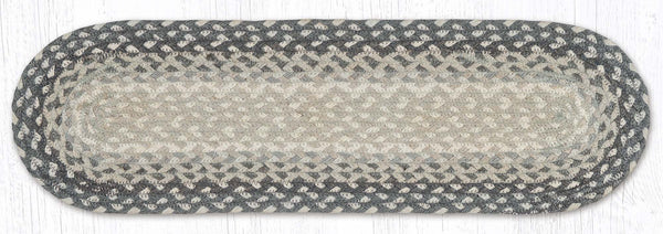C-890 Gray/Sand/Ivory Oval Stair Tread 27"x8.25"