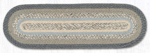 C-903 Charcoal/Gray/Ivory Oval Stair Tread 27"x8.25"