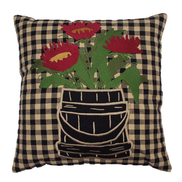 Flowers in Firkin Pillow 14"