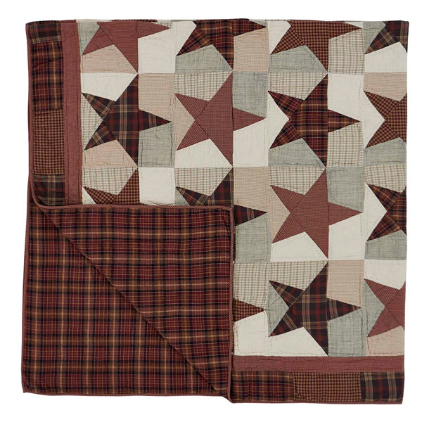 Abilene Star Queen Quilt Combo with 2 Standard Shams and 1 Standard Pillow Case Set - Clearance