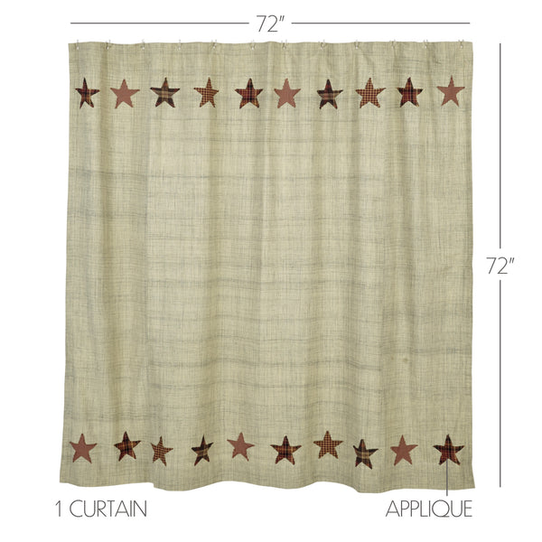 Abilene Star Shower Curtain 72x72