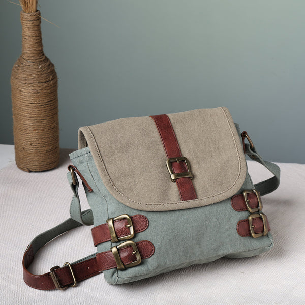 Buckled Up River Canvas Crossbody