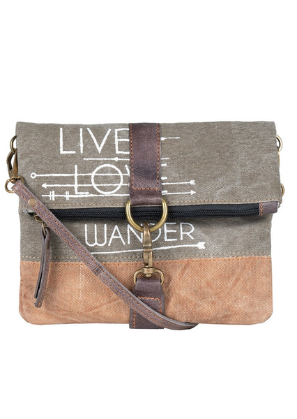 Live Love WAander Fold-Over, Charcoal