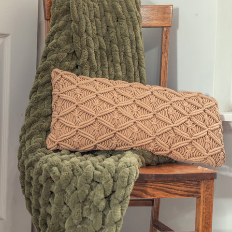Donna Sharp Decor Pillow - Crochet (Tan)