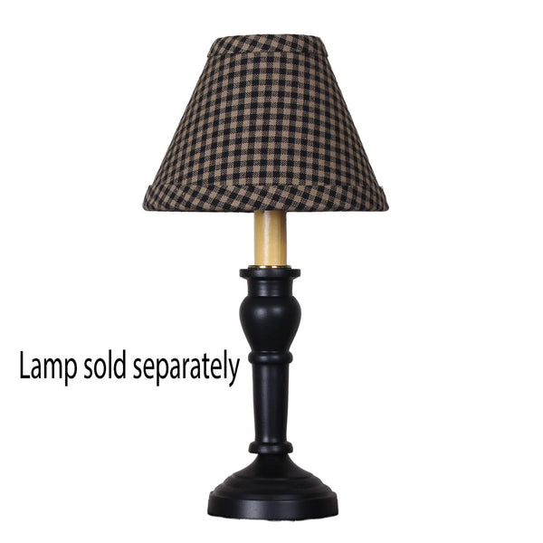 Newbury Gingham Black 6" Shade