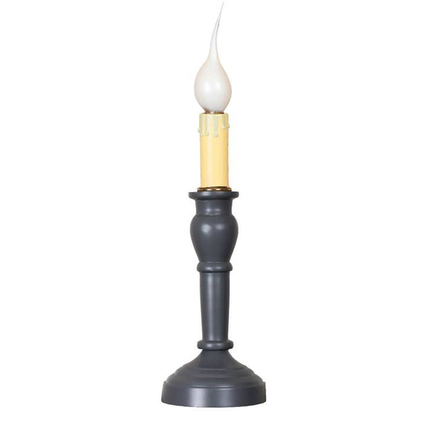 Wellington Spindle Lamp - Pewter Gray