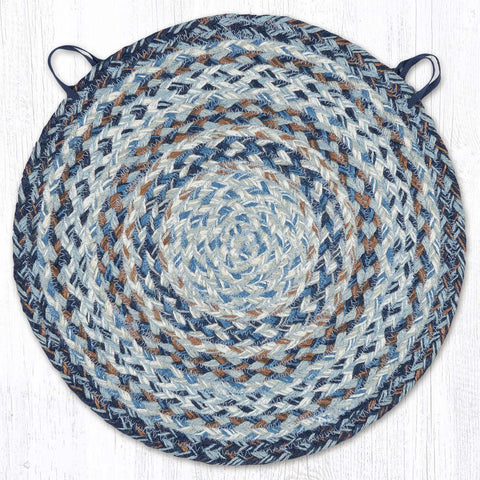 CH-9-119 Denim Jute Chair Pad 15.5"x15.5"