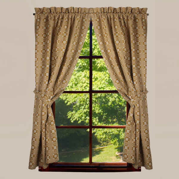 Lover's Knot Mustard 63"Panels