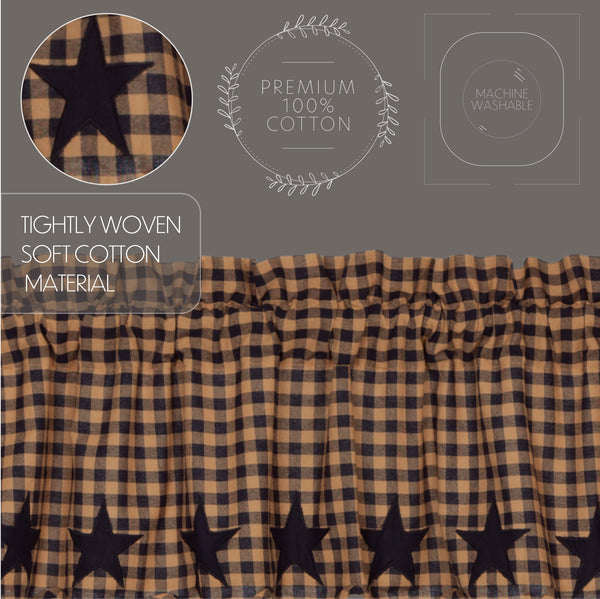 Navy Star Scalloped Tier Set of 2 L24xW36