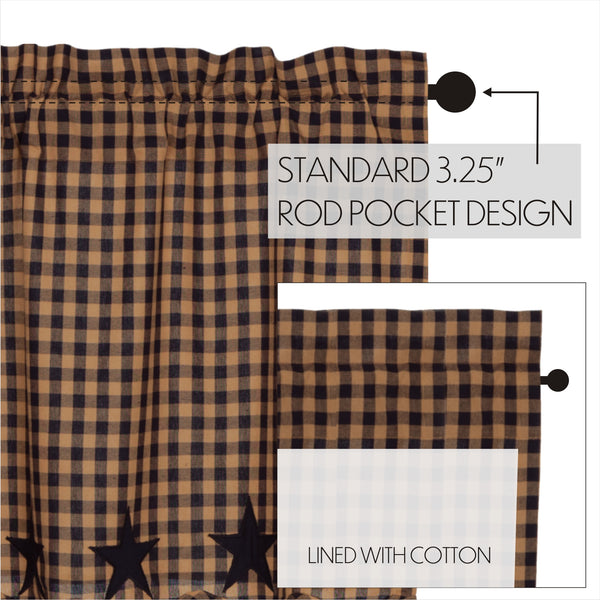 Navy Star Scalloped Tier Set of 2 L24xW36