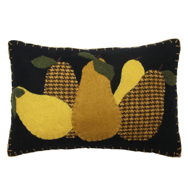 Pears Jubilee Pillow 8x12 | Primitive Country Decor