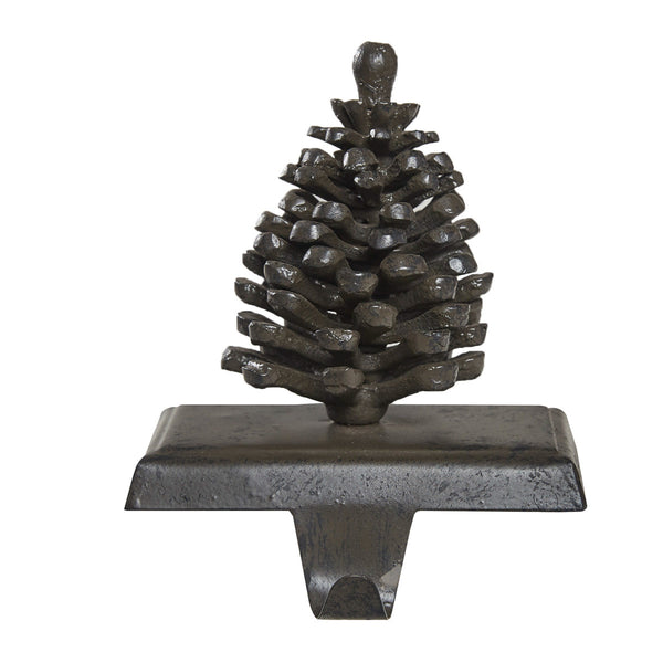 Pinecone Stocking Hanger Iron (set of 2)