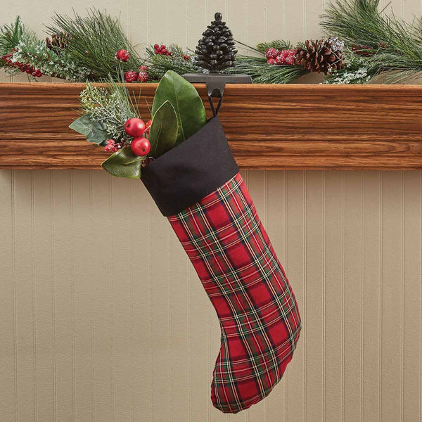 Pinecone Stocking Hanger Iron (set of 2)