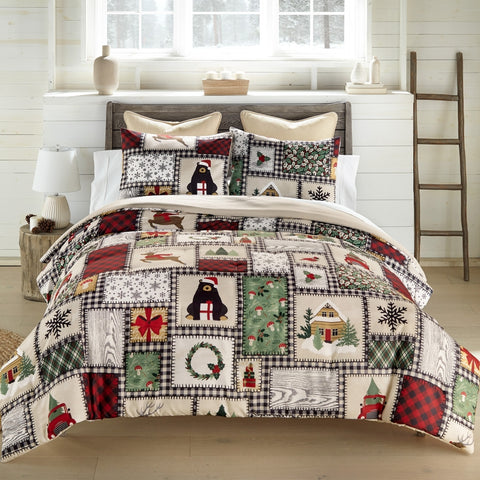 Winter Cottage Comforter Set