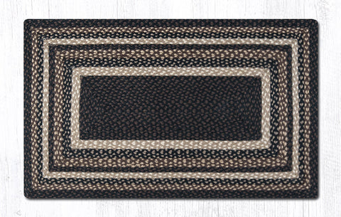 RC-313 Mocha/Frappuccino Oblong Braided Rug 27"x45"