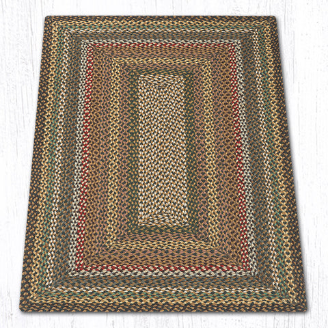 RC-51 Fir Tonal Oblong Braided Rug 3'x5'