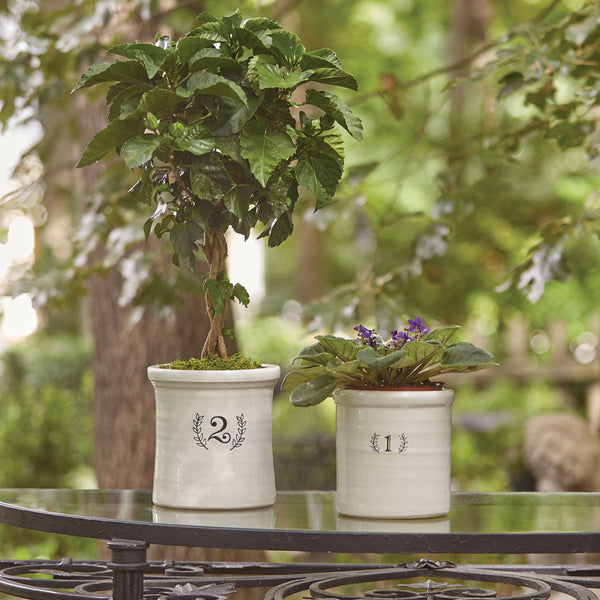 Number 1 Crock and Planter