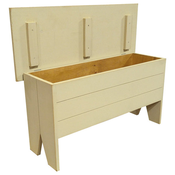 Wooden Storage Bench 3' long