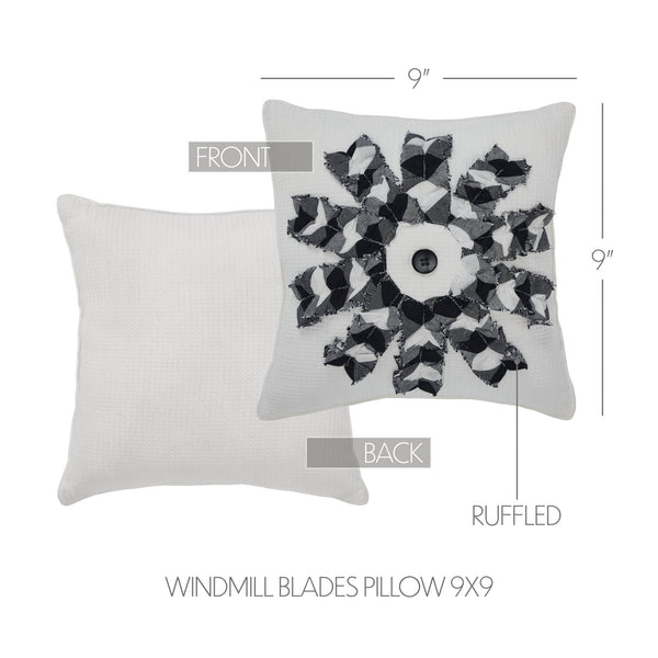 Finders Keepers Windmill Blades Pillow 9x9
