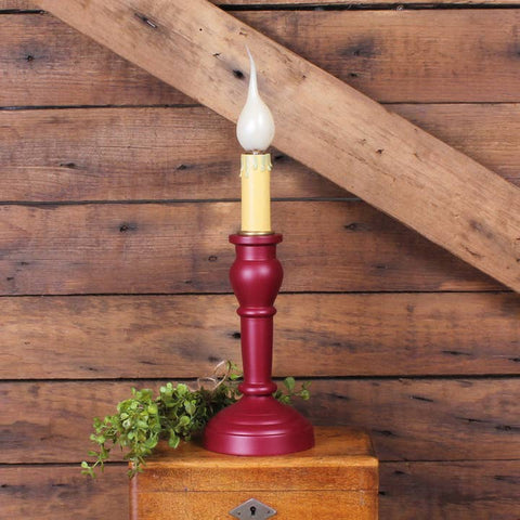 Wellington Spindle Lamp - Barn Red