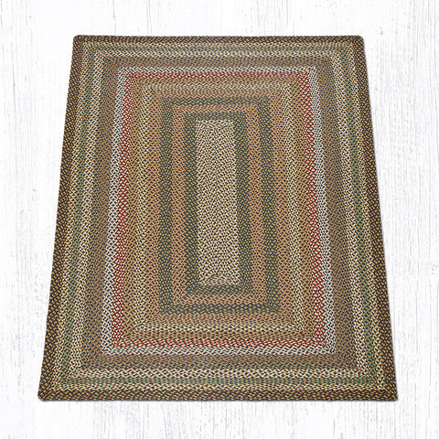 RC-51 Fir Tonal Oblong Braided Rug 5'x8'