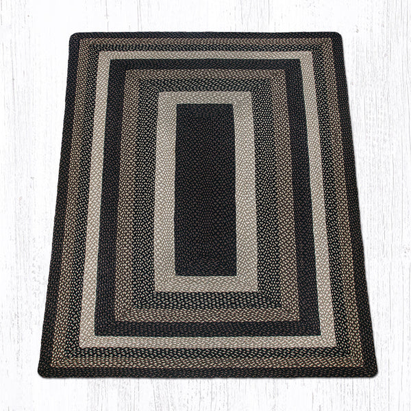RC-313 Mocha/Frappuccino Oblong Braided Rug 5'x8'