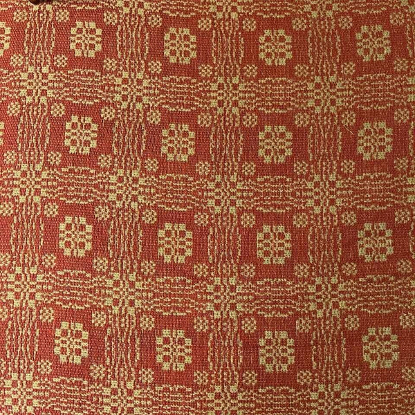 GETTYSBURG RED/TAN KING BED COVER