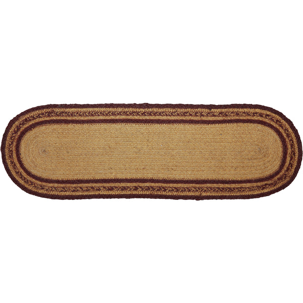 Potomac Jute Stair Tread Stencil Stars Oval Latex 8.5x27