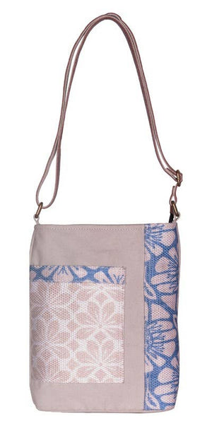 JUNE UP-CYCLED CANVAS CROSSBODY, GREY