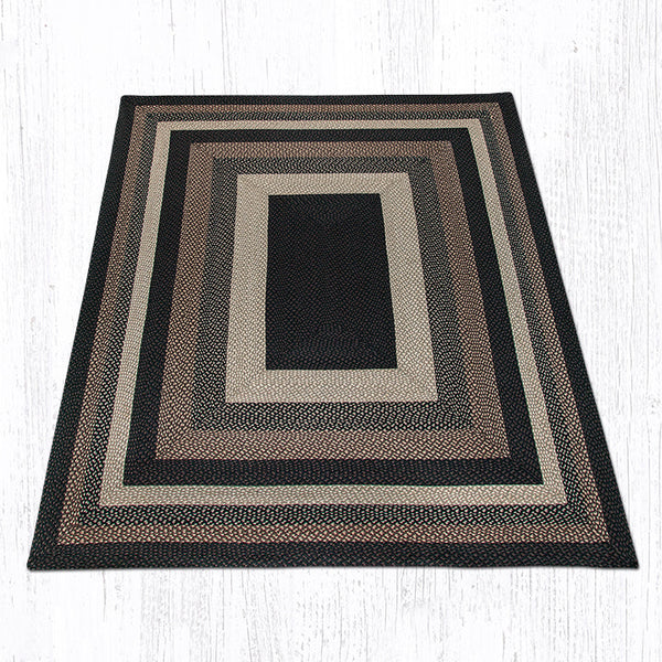 RC-313 Mocha/Frappuccino Oblong Braided Rug 8'x10'