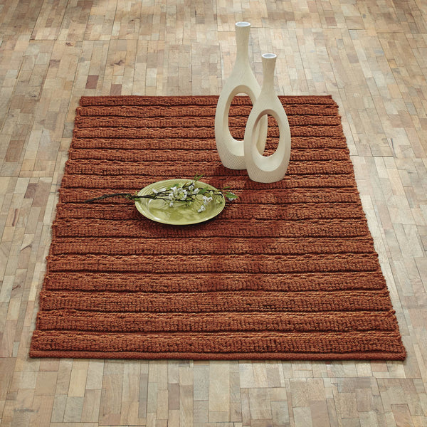 Espresso Jute Rug Oval w/ Pad 48x72 - Allysons Place