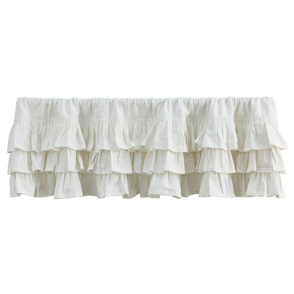 Ruffled White Valance