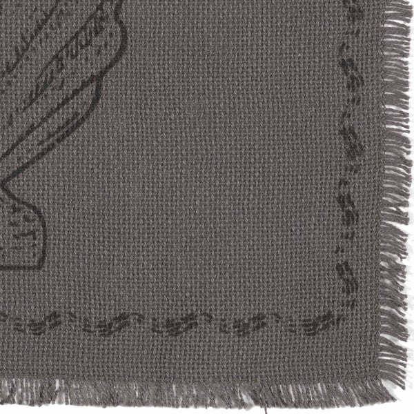 Sandy Grey Burlap Placemat Set of 6 12x18