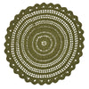 Addison Matcha Green Crochet Placemat 13x19 | Country Farmhouse Decor