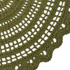 Addison Matcha Green Crochet Placemat 13x19 | Country Farmhouse Decor